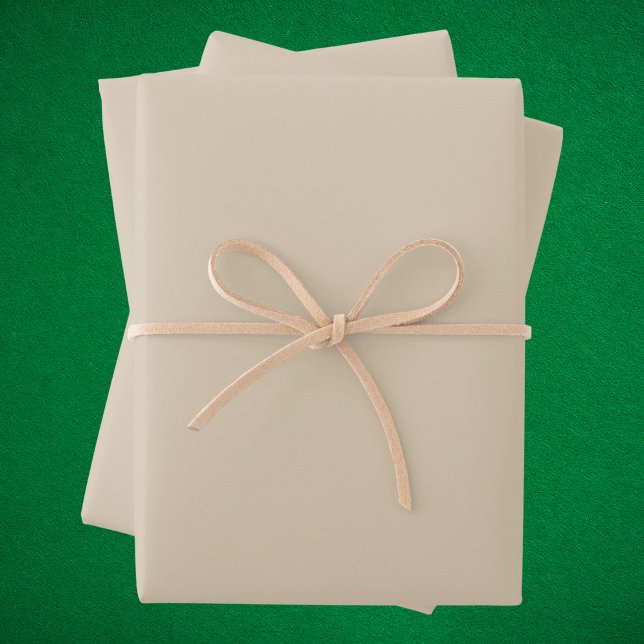 Feuille De Papier Cadeau Couleur solide Tan Plus Douce (Créateur téléchargé)