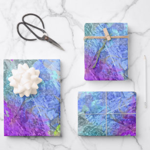 Feuille De Papier Cadeau Couleurs Abstraites 2