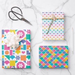 Feuille De Papier Cadeau Couleurs été