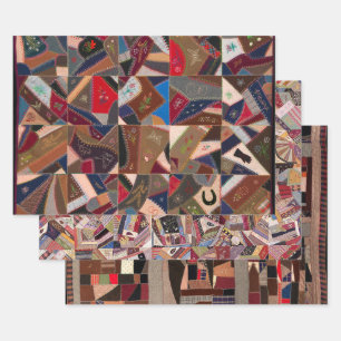 Feuille De Papier Cadeau Crazy quilt designs