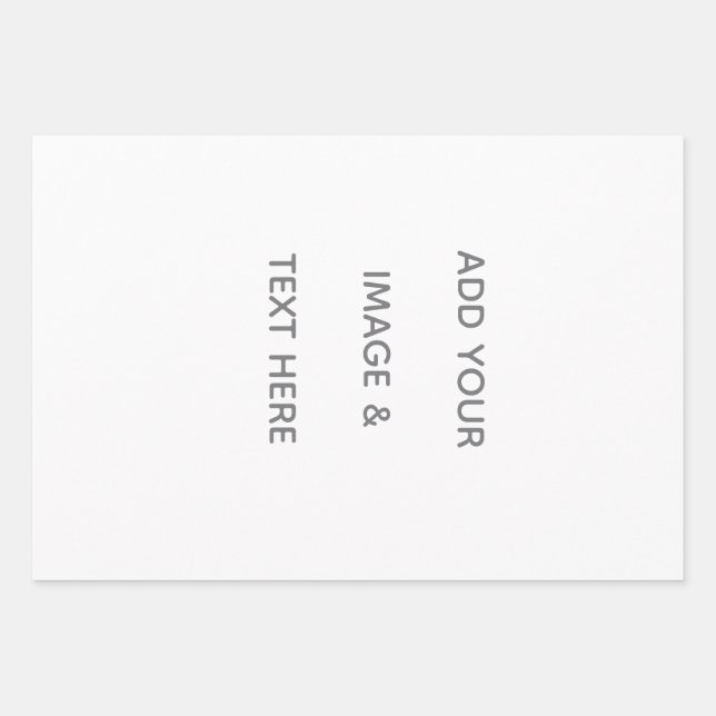 Feuille De Papier Cadeau Create Your Own white  (Devant)