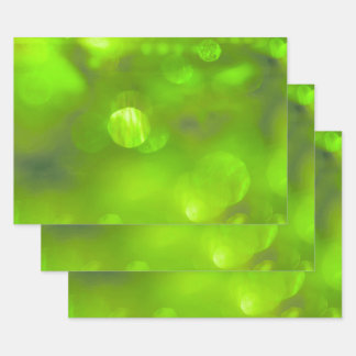 Feuille De Papier Cadeau Créez vos propres lumières Soft Bokeh - Lime Green