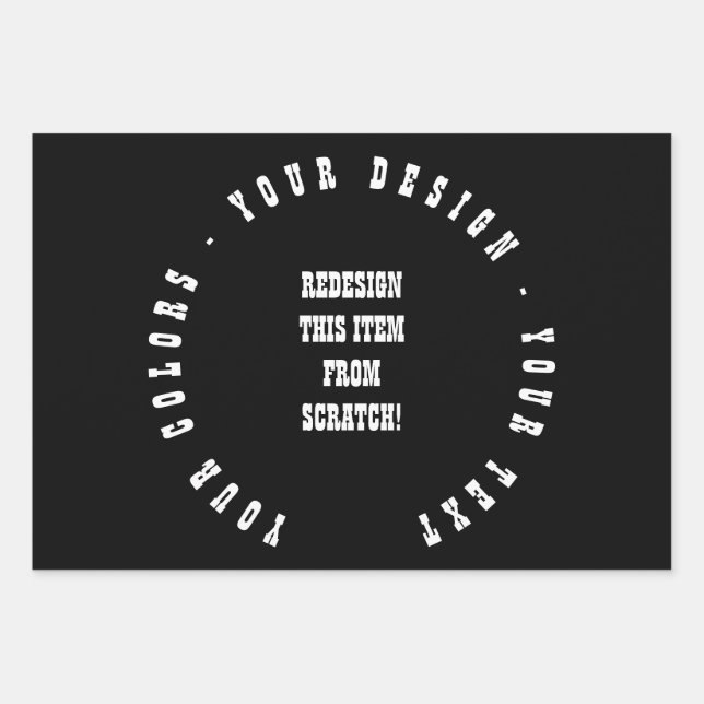 Feuille De Papier Cadeau Créez votre propre (Devant)