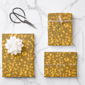 Feuille De Papier Cadeau Créez votre propre motif de taches Bokeh personnal