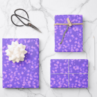 Feuille De Papier Cadeau Créez votre propre motif de taches Bokeh personnal