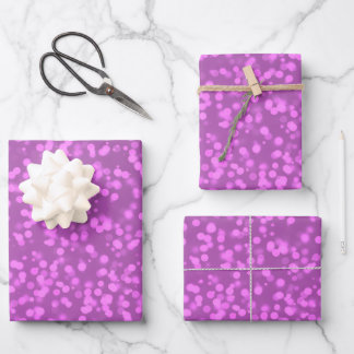 Feuille De Papier Cadeau Créez votre propre motif de taches Bokeh personnal
