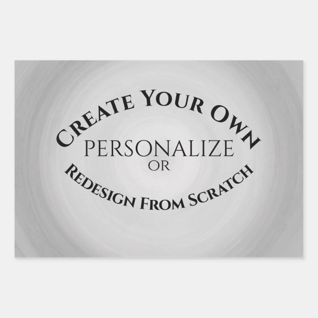 Feuille De Papier Cadeau Créez votre propre personnalisation (Devant)