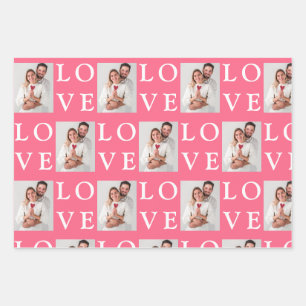 Feuille De Papier Cadeau Créez votre propre photo personnalisée Cadeau de J