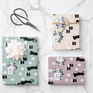 Feuille De Papier Cadeau Crème de renaissance du patrimoine des Roses blanc