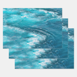 Feuille De Papier Cadeau Croisière tropicale Turquoise Caribbean Ocean Phot