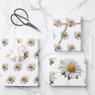 Feuille De Papier Cadeau Cute Daisy — Puissance des fleurs