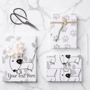 Feuille De Papier Cadeau Cute English Bull Terrier