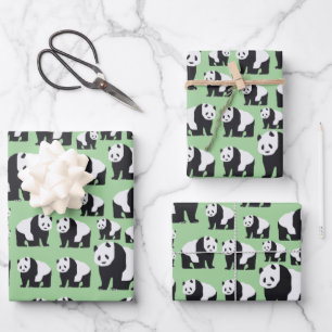 Feuille De Papier Cadeau Cute Panda Motif ours