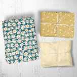 Feuille De Papier Cadeau Daffodique à ressort floral | Turquoise et jaune<br><div class="desc">Ces feuilles de papier d'emballage turquoise et jaune à ressort floral sont parfaites pour offrir des cadeaux. Faites plaisir à vos amis,  à votre famille et à vos destinataires de cadeaux avec du papier d'emballage superbement coordonné.</div>