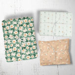 Feuille De Papier Cadeau Daffodique à ressort floral | Vert et orange<br><div class="desc">Ces feuilles de papier d'emballage vert et orange à ressort fleuri sont parfaites pour offrir des cadeaux. Faites plaisir à vos amis,  à votre famille et à vos destinataires de cadeaux avec du papier d'emballage superbement coordonné.</div>
