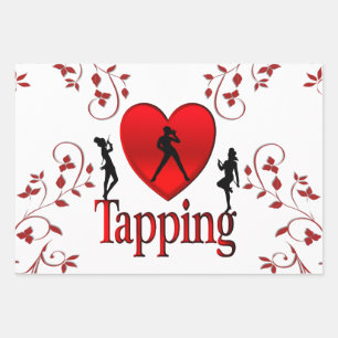 Feuille De Papier Cadeau Danse I Heart Tap