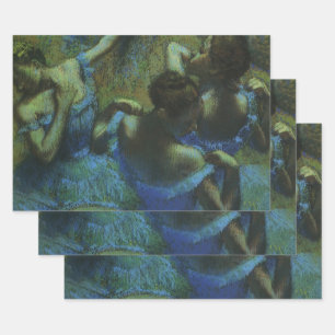 Feuille De Papier Cadeau Danseuses bleues par Edgar Degas, Impressionnisme 