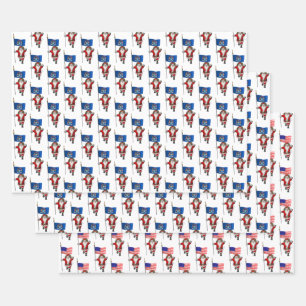 Feuille De Papier Cadeau Darling Santa Claus Visite Michigan