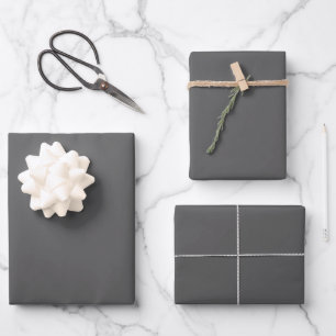 Feuille De Papier Cadeau Davy's Grey Solid Color
