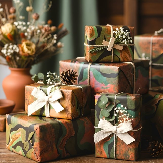 Feuille De Papier Cadeau De La Terre (Créateur téléchargé)