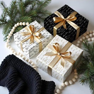 Feuille De Papier Cadeau De Père Noël Vintage Postage Mail Parcel Blanc