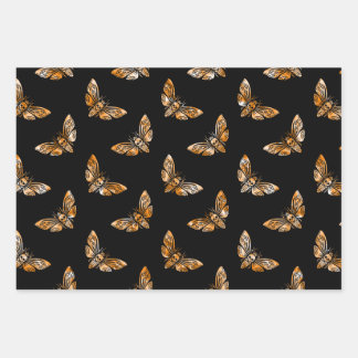 Feuille De Papier Cadeau Death's Head Moth Pattern