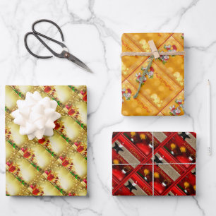 Feuille De Papier Cadeau Décorations de Noël
