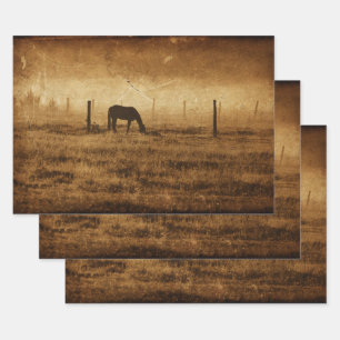 Feuille De Papier Cadeau Découpage de texture Vintage rustique du pays de c