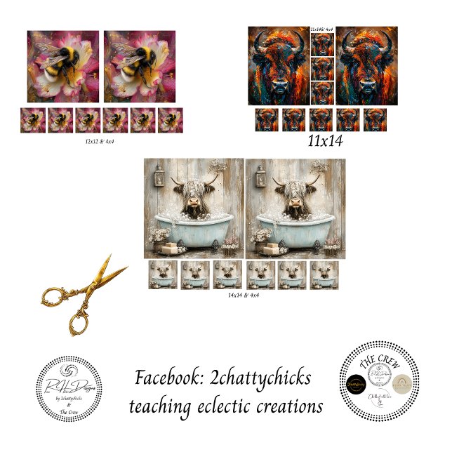 Feuille De Papier Cadeau Découpage rustique de campagne d'animaux abeille b (Créateur téléchargé)