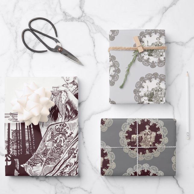 Feuille De Papier Cadeau Dégustation de thé (Recto)