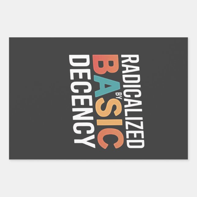 Feuille De Papier Cadeau Démocratie Sociale Radicalisée Par Une Décence Fon (Devant)