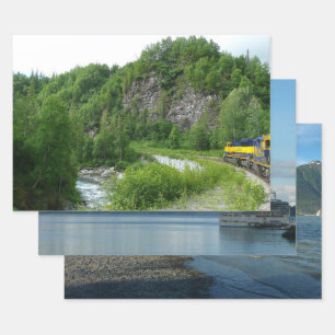 Feuille De Papier Cadeau Denali Express Alaska Train Vacation Photographie