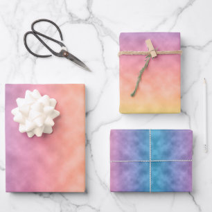 Feuille De Papier Cadeau Déploiement en couleurs