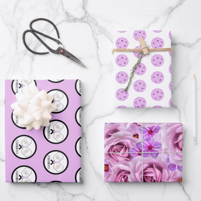 Feuille De Papier Cadeau Dernier Swing avant le mariage de l'anneau Pickleb (Recto)