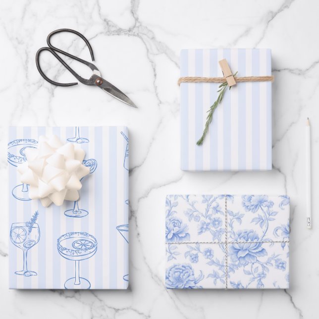 Feuille De Papier Cadeau Dernière Toast sur la Fête de Bachelorette Côtière (Recto)