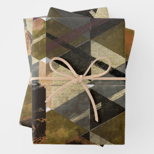 Feuille De Papier Cadeau design abstrait moderne