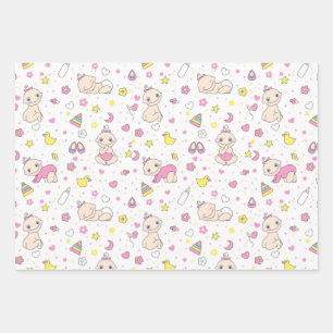 Feuille De Papier Cadeau Design bébé mignon