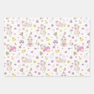 Feuille De Papier Cadeau Design bébé mignon