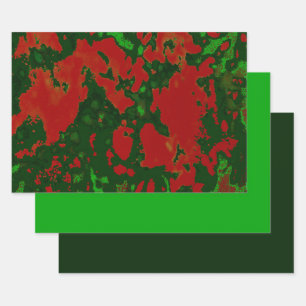 Feuille De Papier Cadeau Design de marbre de Noël MVB