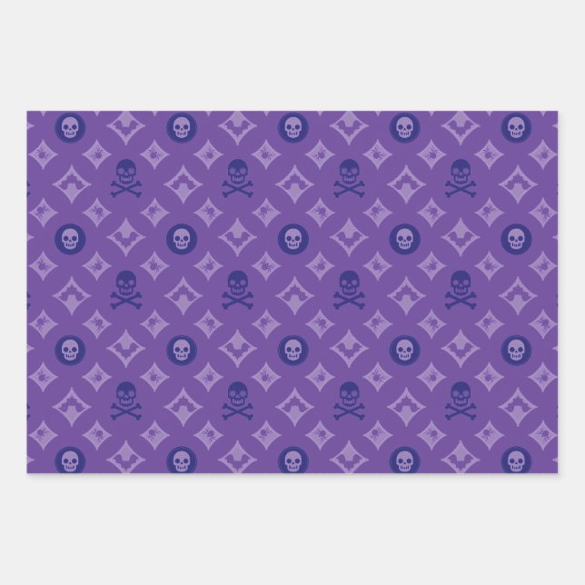 Feuille De Papier Cadeau Designer Halloween ! Inspiré par Louis. (Devant)