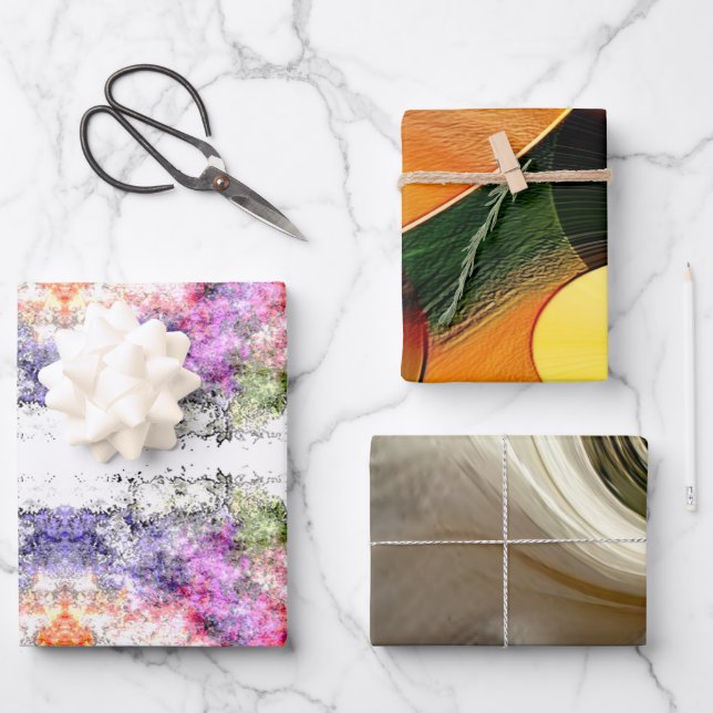 Feuille De Papier Cadeau "Designer's Playground" 3 pc. set Wrapping Paper (Recto)