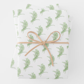Feuille De Papier Cadeau Dessin de Thym