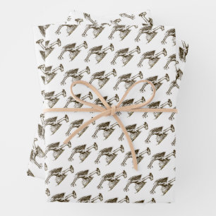 Feuille De Papier Cadeau Diable de Jersey