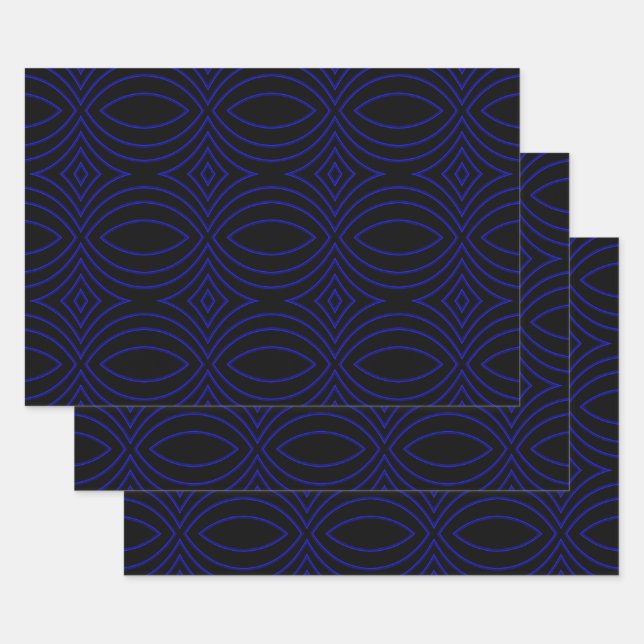 Feuille De Papier Cadeau Diamond Eyes Moderne Pop Art Abstrait (Lot)