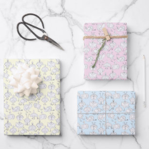 Feuille De Papier Cadeau Dindes drôles qui s'amusent !