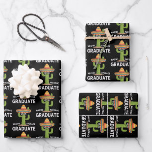 Feuille De Papier Cadeau Diplômé du lycée pas moyen Nacho College Humor