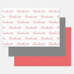 Feuille De Papier Cadeau Diplômé Simple Diplôme Moderne
