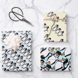 Feuille De Papier Cadeau Diplômés de pingouins