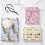 Feuille De Papier Cadeau Disco Cowgirl Boot Horseshoe Pink Bleu Beige Or<br><div class="desc">Botte de cowgirl mignonne,  ballon disco,  fer à cheval,  casquette de cowgirl,  typographie super "cowgirl disco",  esthétique occidentale et campagnarde "Let's go girls",  pour une bachelorette ou décoration de fête d'anniversaire,  artisanat,  enveloppement cadeau... </div>