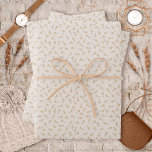 Feuille De Papier Cadeau Ditsy Floral - Terrain rustique sur ciment blanc<br><div class="desc">Fleur mousseuse dans des tons variés,  ombrage de terre rustique sur un arrière - plan en ciment blanc. Autres couleurs disponibles.</div>